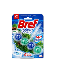 خوشبوکننده و تمیزکننده توالت فرنگی توپی 4 عددی Bref Power Aktiv Ocean